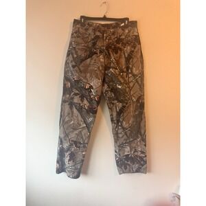 Vtg WRANGLER Pants Realtree 34x30 AP Camo Double Knee Denim Outdoor Hunting Mens